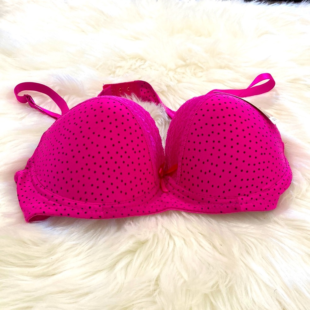 NEW PINK POLKA DOT VERSATILE BRA